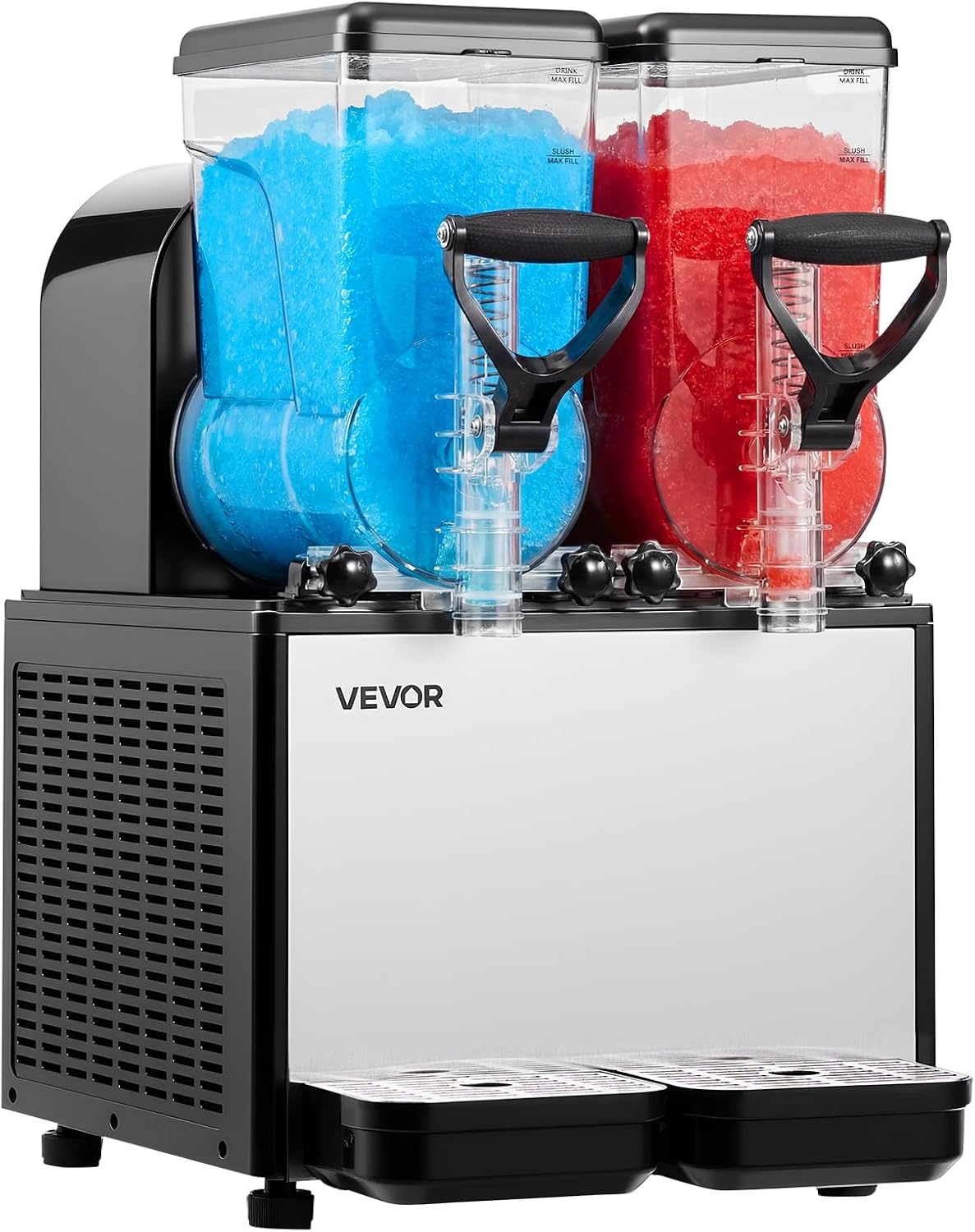 image:imageVEVOR Slushie Machine 6L16Gal x 2 Tank Commercial Slushy Maker Frozen Drink Maker with SelfCleaning Margarita Machine for Restaurants Bars Party for Slushie Margaritas Milkshake amp MoreBlack
