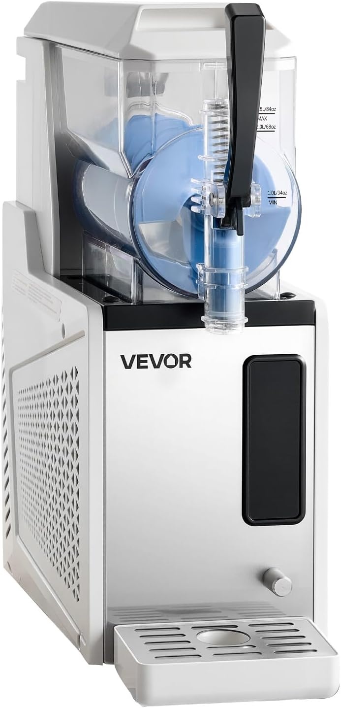 image:imageVEVOR Slushie Machine 6L16Gal x 2 Tank Commercial Slushy Maker Frozen Drink Maker with SelfCleaning Margarita Machine for Restaurants Bars Party for Slushie Margaritas Milkshake amp MoreStainless steel color beige
