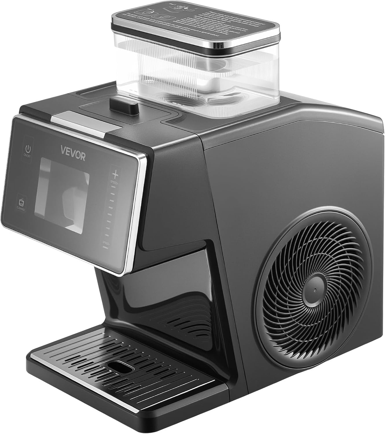 image:imageVEVOR Snowflake Ice Machine 132LBS24H Snowflake Ice Maker IceShaver Machine with Stainless Steel Blade Electric Snow Cone Maker with 048Gal Tank 90S Fast PreCooling for Home amp Small GatheringTank Capacity 08 L 02 gal