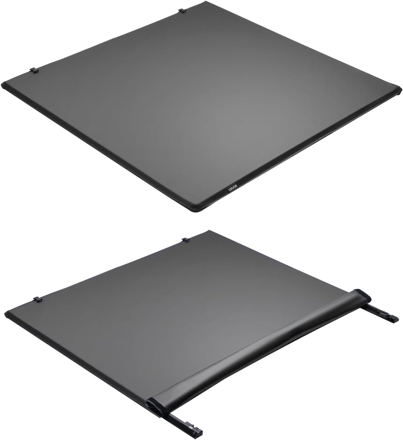 image:imageVEVOR Soft RollUp Truck Bed Tonneau Cover Compatible with 20172026 Honda Ridgeline Fits 5 ft 5 ft 4 in64 in Bed TripleLayer HeavyDuty PVC Tonneau Cover with Three Aluminum Alloy Support Bars