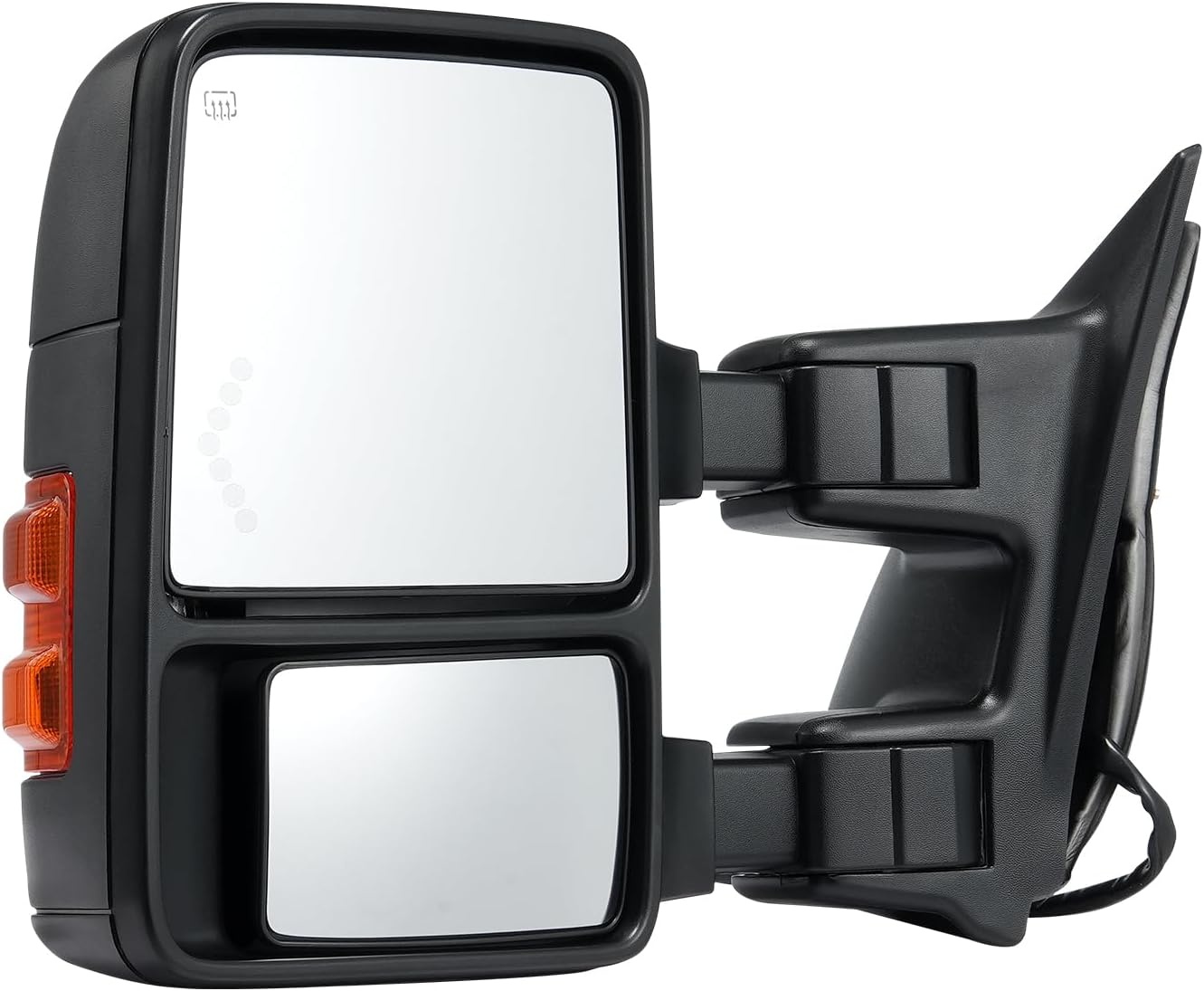 image:imageVEVOR Towing Mirrors Pair Set for 9907 Ford F250 F350 F450 F550 Super Duty 0105 Excursion Power Heated with Signal Light Manual Controlling Telescoping Folding19992007