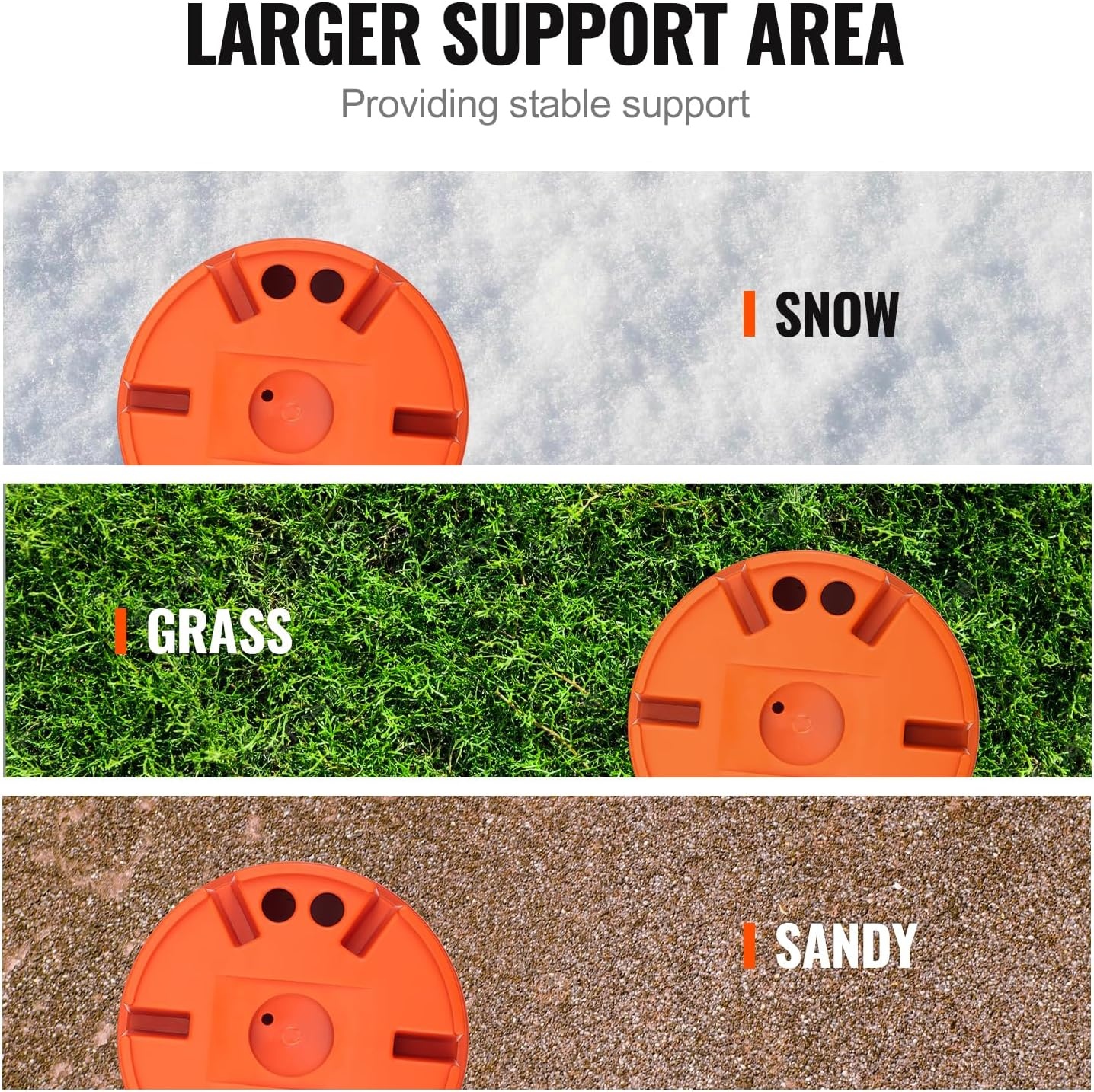 image:imageVEVOR Trailer Jack Block 2000 lbs Capacity per RV Leveling Block Polypropylene RV Camper Stabilizer Blocks RV Travel Accessories Use for Any Tongue Jack Post Foot 5th Wheels 2Pack2 PCS