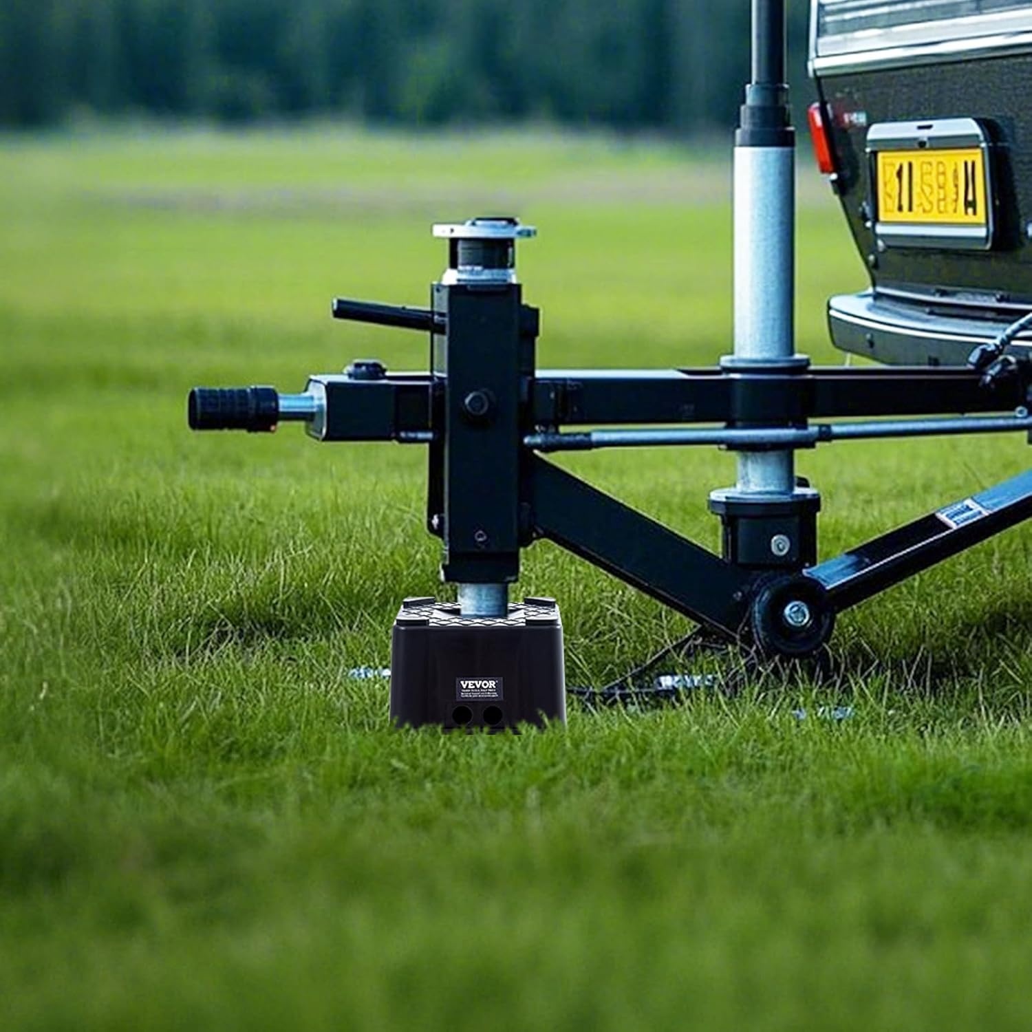 image:imageVEVOR Trailer Jack Block 6 High Heavy Duty RV Leveling Block with 6000 lbs Capacity RV Jack Stand Motorcycle Stand Stool Camper Accessories for Travel Trailers 5th Wheels Class AC Motorhomes1 PCS