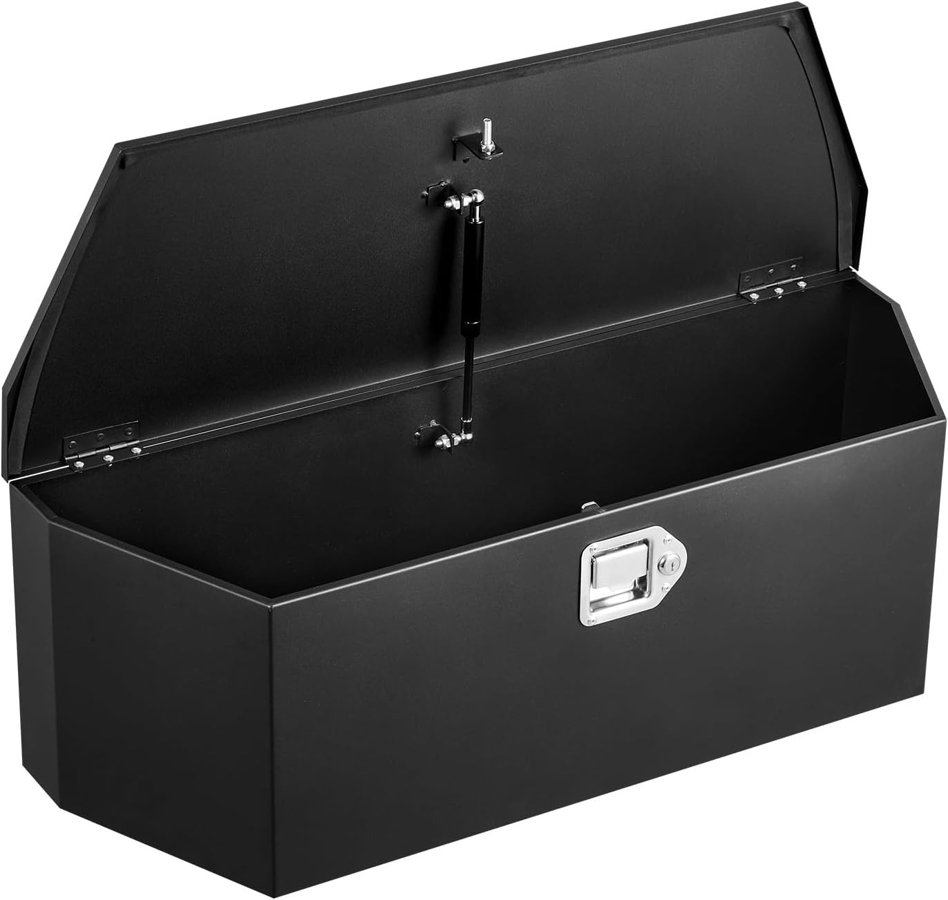 image:imageVEVOR Trailer Tongue Box Heavy Duty Trailer Tongue Tool Box Storage Organizer with Lock amp Keys Utility Tool Chest for Pickup Truck Bed RV SUV OffRoad Vehicle Aluminum 33 x 19 x 18 Black36 Black with upgraded lock