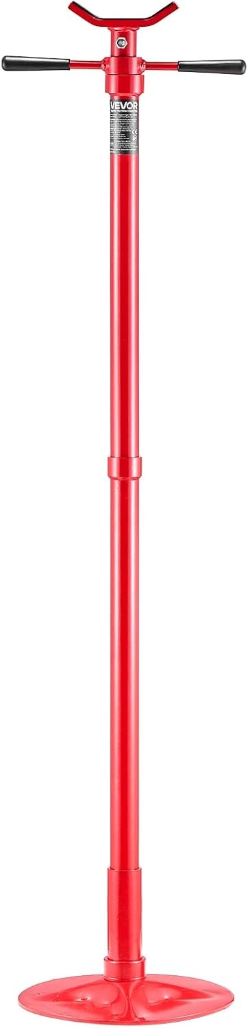 image:imageVEVOR Underhoist Support Stand 12 Ton 1102 lbs Capacity Under Hoist Jack Stand Lifting from 5402 to 8386 Bearing Mounted Spin Handle SelfLocking Threaded Screw Support Vehicle Components05 Ton