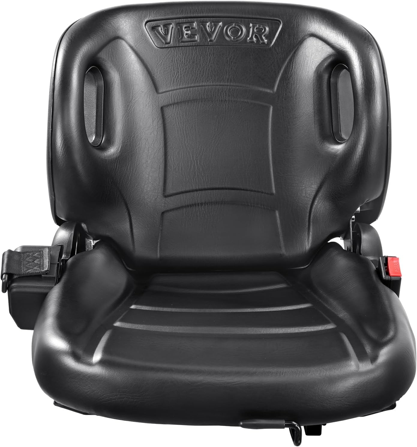 image:imageVEVOR Universal Forklift SeatTractor Seat with Micro Switch PVC Mower Seat wSeat Belt for fits Toyota Forklift AftermarketTractorSkid LoaderExcavatorDozerBackhoeTelehandlerUTVATV