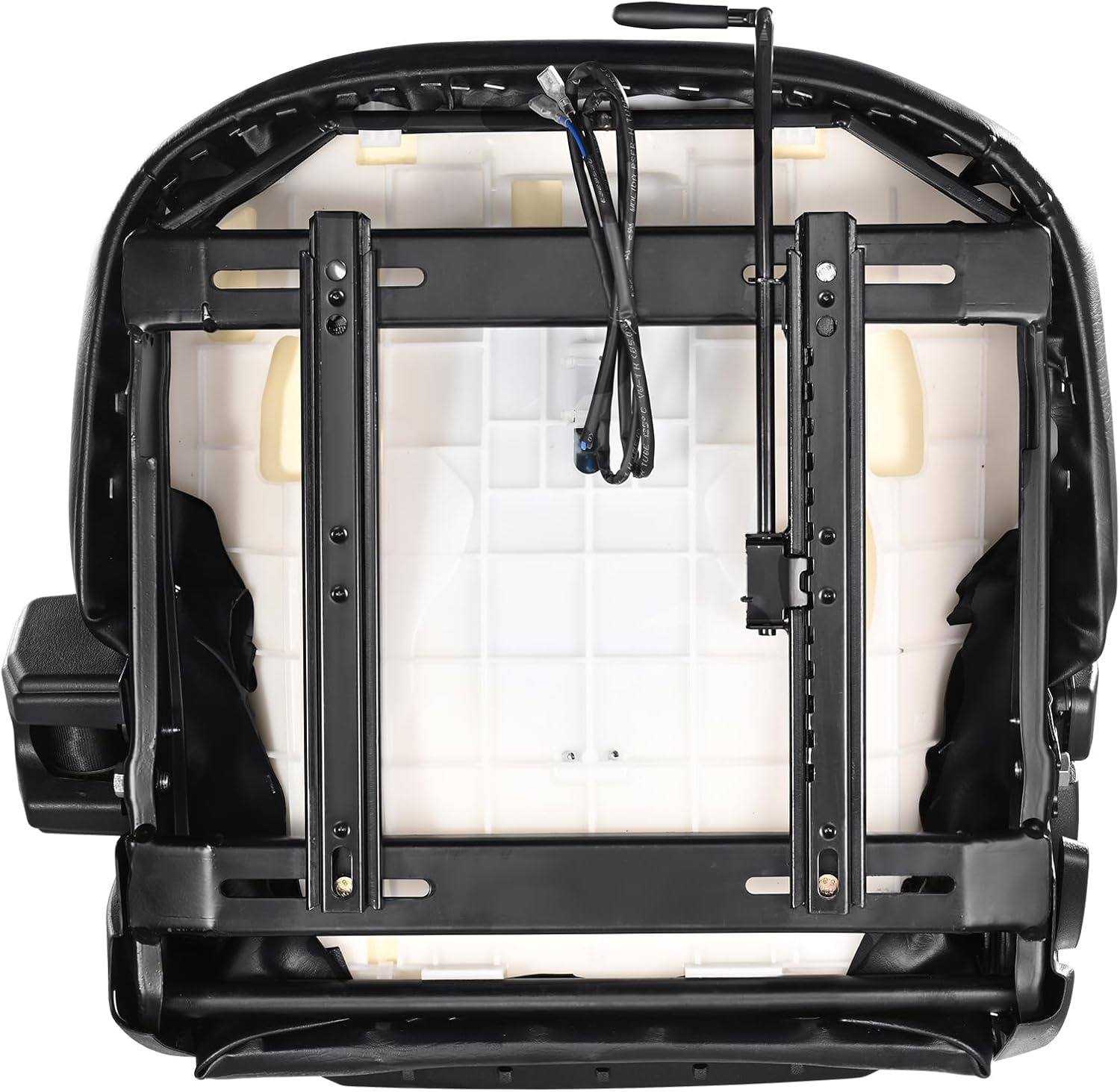 image:imageVEVOR Universal Forklift SeatTractor Seat with Micro Switch PVC Mower Seat wSeat Belt for fits Toyota Forklift AftermarketTractorSkid LoaderExcavatorDozerBackhoeTelehandlerUTVATV