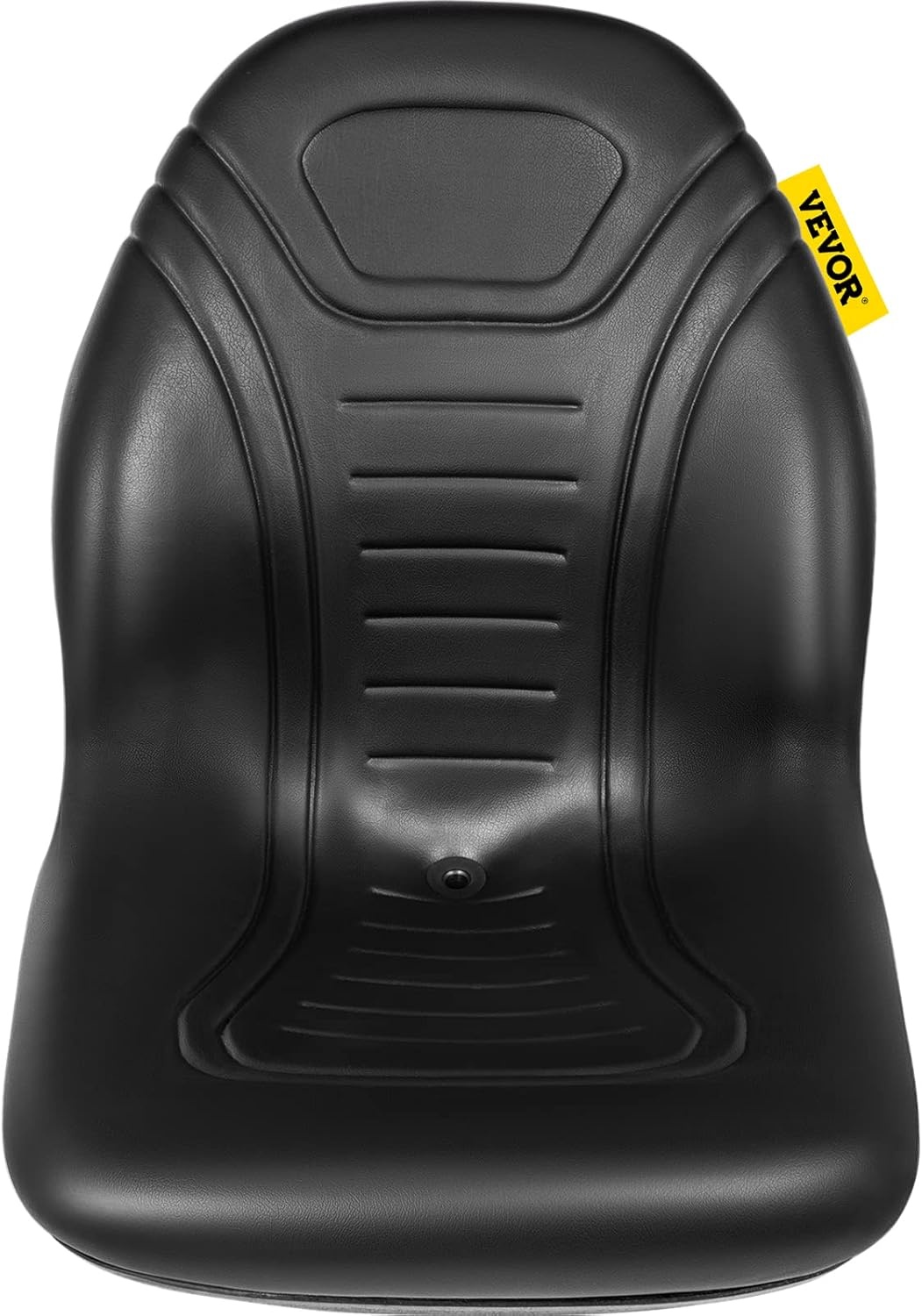 image:imageVEVOR Universal Tractor Seat Replacement 2 Pcs Compact High Back Mower Seat Black Vinyl Forklift Seat Central Drain Hole Skid Steer Seat with Mounting Bolt Patterns of 8 x 115 amp 1125 x 1151Pc Black