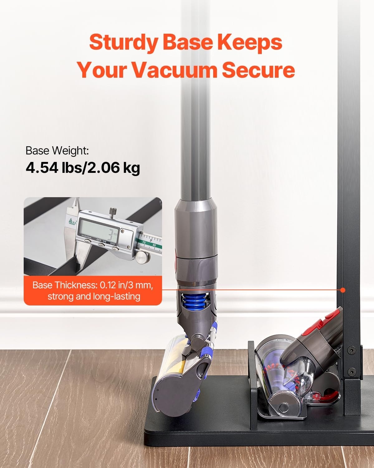 image:imageVEVOR Vacuum Stand Compatible with V6 V7 V8 V10 V11 V15 Stable Vacuum Stand Holder with 4 Hooks for DC30 DC31 DC34 DC35 DC58 DC59 DC62 D74 Cordless Upright Vacuum Cleaners amp AccessoriesBlack Frame With Wheels