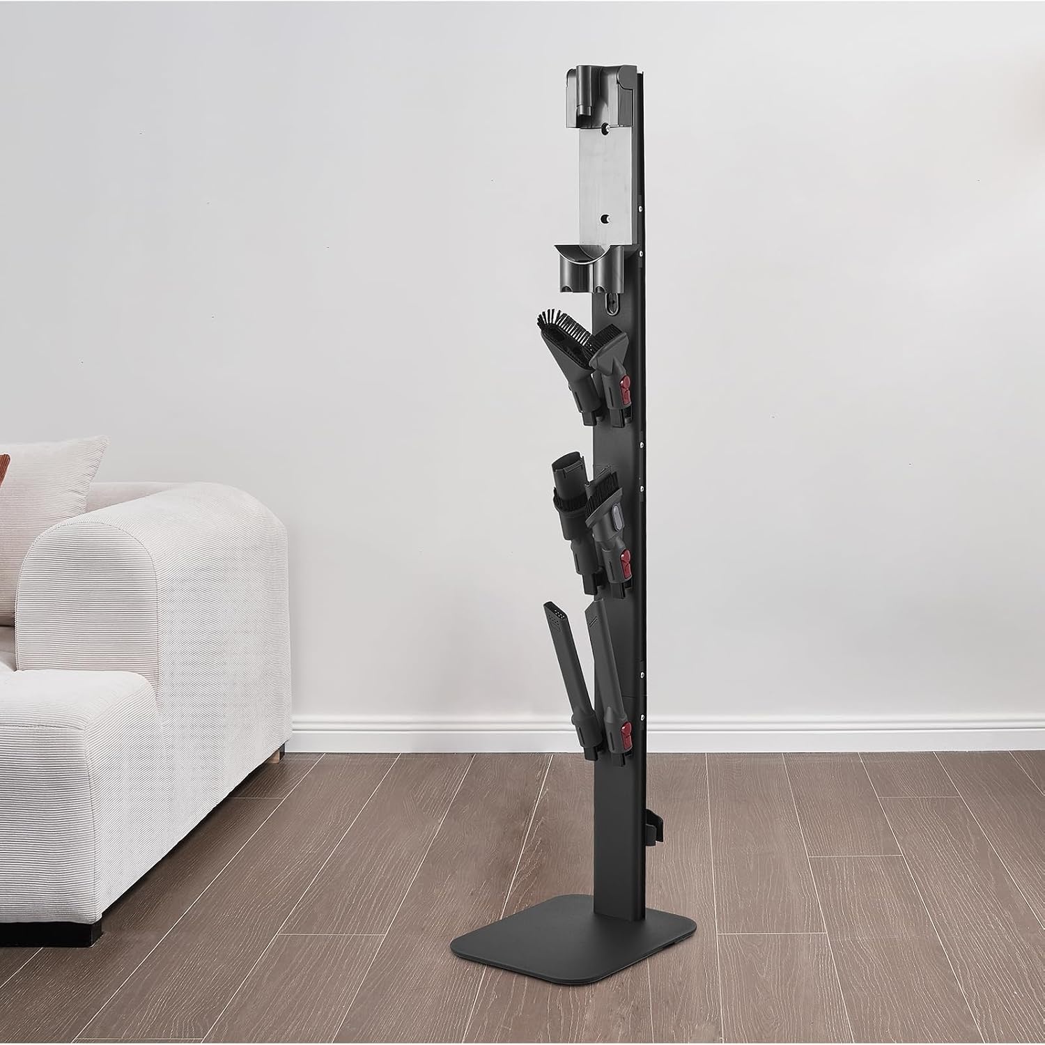 image:imageVEVOR Vacuum Stand Compatible with V6 V7 V8 V10 V11 V15 Stable Vacuum Stand Holder with 4 Hooks for DC30 DC31 DC34 DC35 DC58 DC59 DC62 D74 Cordless Upright Vacuum Cleaners amp AccessoriesBlack Board
