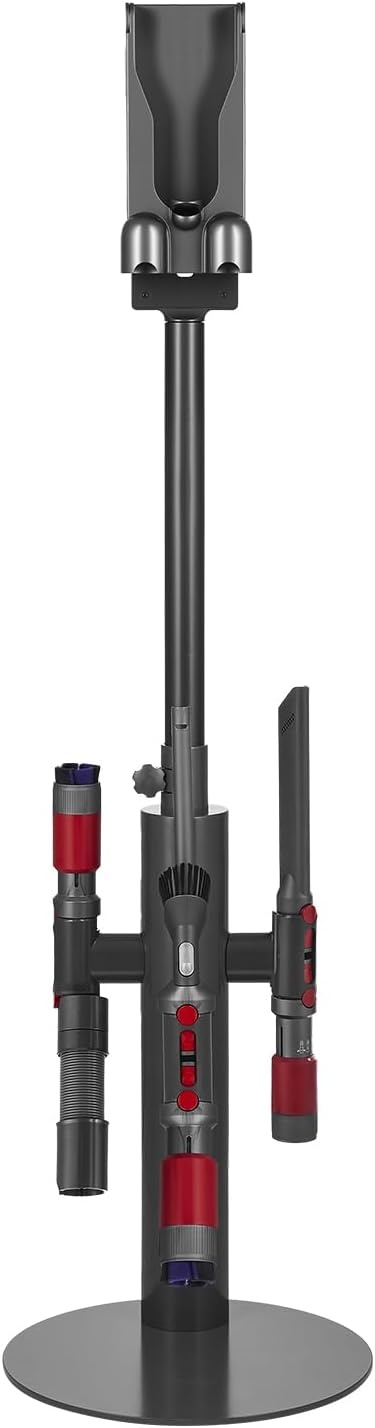 image:imageVEVOR Vacuum Stand Compatible with V6 V7 V8 V10 V11 V15 Stable Vacuum Stand Holder with 4 Hooks for DC30 DC31 DC34 DC35 DC58 DC59 DC62 D74 Cordless Upright Vacuum Cleaners amp AccessoriesBlack Extendable Tube