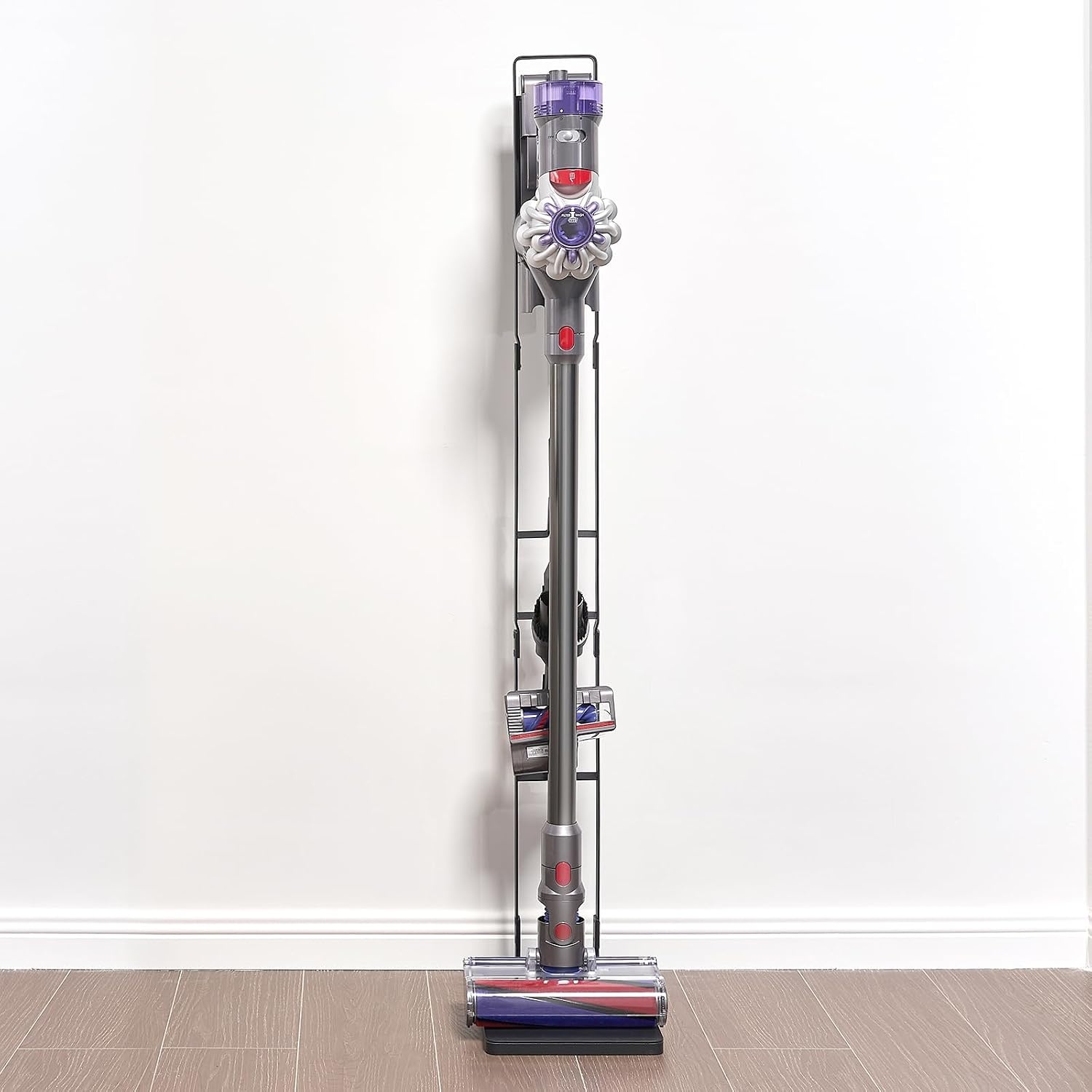image:imageVEVOR Vacuum Stand Compatible with V6 V7 V8 V10 V11 V15 Stable Vacuum Stand Holder with 4 Hooks for DC30 DC31 DC34 DC35 DC58 DC59 DC62 D74 Cordless Upright Vacuum Cleaners amp AccessoriesBlack Frame