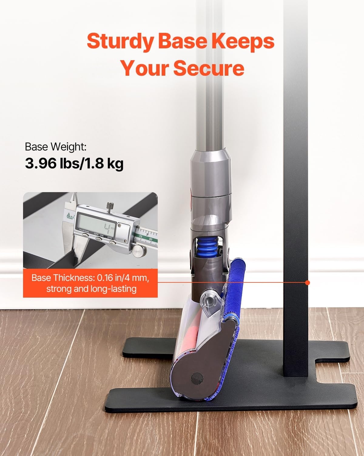 image:imageVEVOR Vacuum Stand Compatible with V6 V7 V8 V10 V11 V15 Stable Vacuum Stand Holder with 4 Hooks for DC30 DC31 DC34 DC35 DC58 DC59 DC62 D74 Cordless Upright Vacuum Cleaners amp AccessoriesBlack Tube