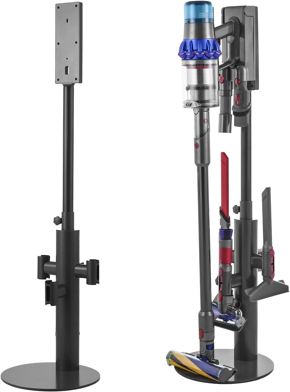 image:imageVEVOR Vacuum Stand Compatible with V6 V7 V8 V10 V11 V15 Stable Vacuum Stand Holder with 4 Hooks for DC30 DC31 DC34 DC35 DC58 DC59 DC62 D74 Cordless Upright Vacuum Cleaners amp AccessoriesBlack Extendable Tube