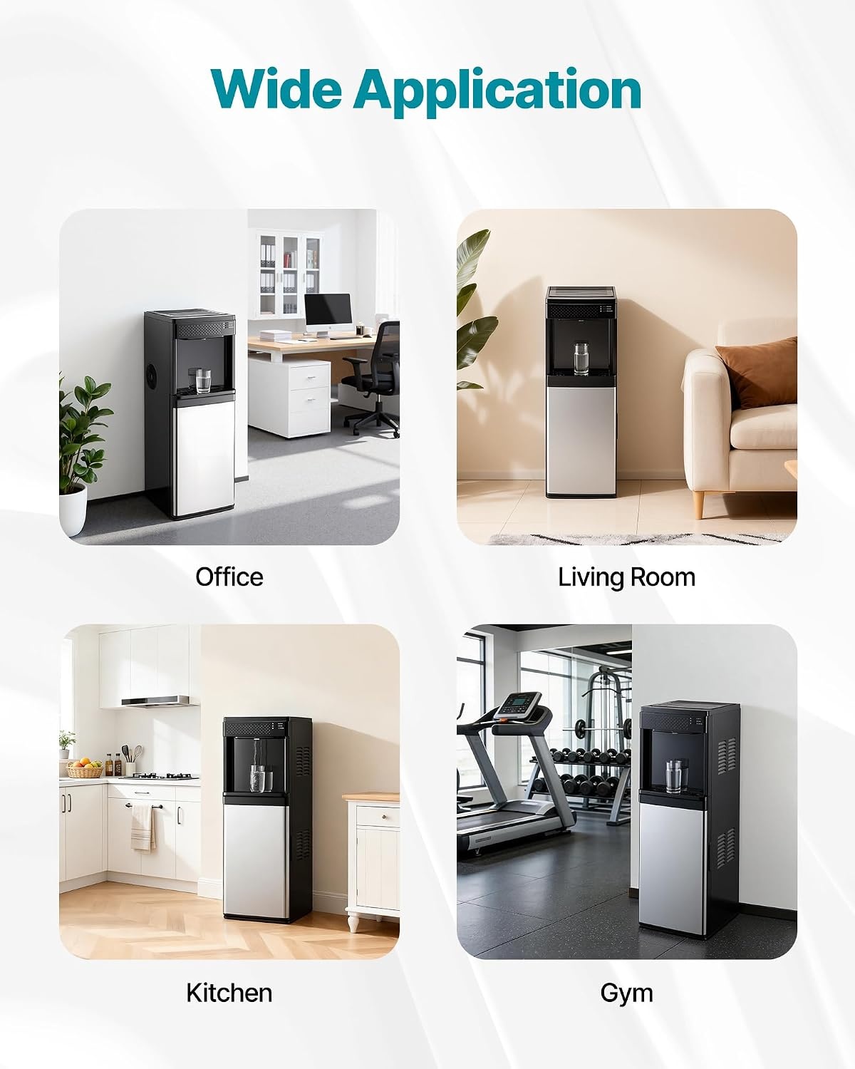 image:imageVEVOR Water Dispenser with Ice Maker 3in1 Countertop Water Dispenser 35 LBS24H 12 Cubes7 Min Fast Ice Making with 4 LBS Storage BulletCrushed ICES amp ColdWater for Home Kitchen Party33 LBS24HFloorStanding