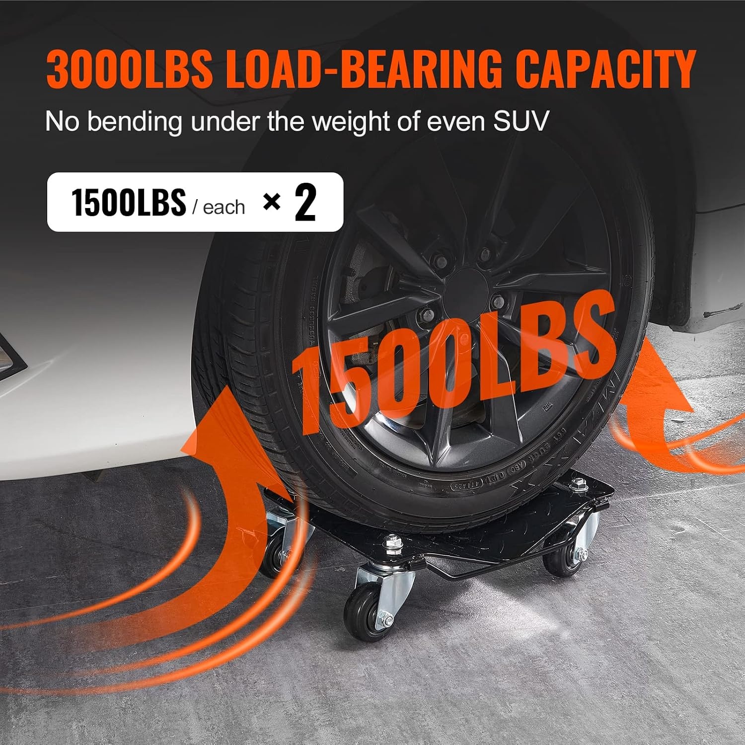 image:imageVEVOR Wheel Dolly Max Capacity 1500 Lbs Car Dolly Car Jack Dolly Lifter with Wheels Heavy Duty Vehicle Positioning Ratchet Tire Jack for Vehicle Car Auto Repair Moving Heavy Duty Steel Vehicle Positioning Ratchet Tire Jack with Wheels for Vehicle Car Auto Repair Moving Red Silver2 Pack