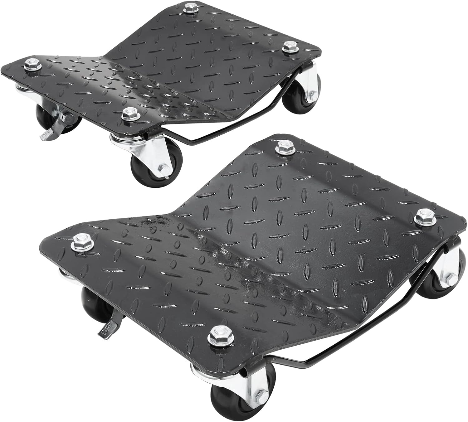 image:imageVEVOR Wheel Dolly Max Capacity 1500 Lbs Car Dolly Car Jack Dolly Lifter with Wheels Heavy Duty Vehicle Positioning Ratchet Tire Jack for Vehicle Car Auto Repair Moving Heavy Duty Steel Vehicle Positioning Ratchet Tire Jack with Wheels for Vehicle Car Auto Repair Moving Red Silver2 Pack
