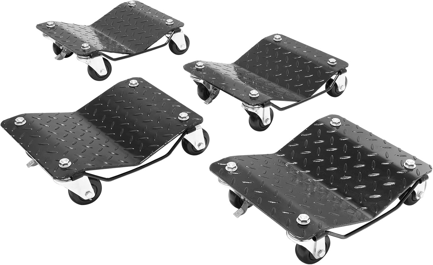 image:imageVEVOR Wheel Dolly Max Capacity 1500 Lbs Car Dolly Car Jack Dolly Lifter with Wheels Heavy Duty Vehicle Positioning Ratchet Tire Jack for Vehicle Car Auto Repair Moving Heavy Duty Steel Vehicle Positioning Ratchet Tire Jack with Wheels for Vehicle Car Auto Repair Moving Red Silver4 Pack