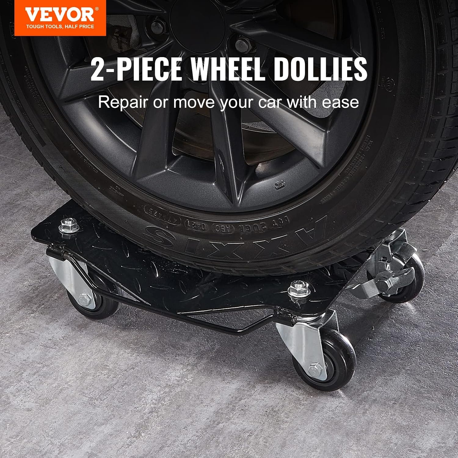 image:imageVEVOR Wheel Dolly Max Capacity 1500 Lbs Car Dolly Car Jack Dolly Lifter with Wheels Heavy Duty Vehicle Positioning Ratchet Tire Jack for Vehicle Car Auto Repair Moving Heavy Duty Steel Vehicle Positioning Ratchet Tire Jack with Wheels for Vehicle Car Auto Repair Moving Red Silver2 Pack