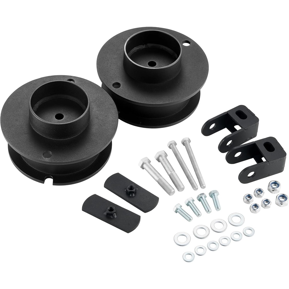 image:imageVEVOR 3 Inch Front and 2 Inch Rear Leveling Lift Kit for 20052021 2022 2023 Toyota Tacoma 2WD4WD Chassis Level Kit with 2 Front Strut Spacers 2 Rear Lift Blocks 4 UBolts Suspension Level Kit25 Front for for 1423 Ram 25003500