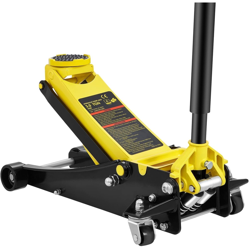 image:imageVEVOR 3 Ton Low Profile Floor Jack HeavyDuty Racing Dual Pistons Quick Lift Pump Lifting Range 3351969Steel