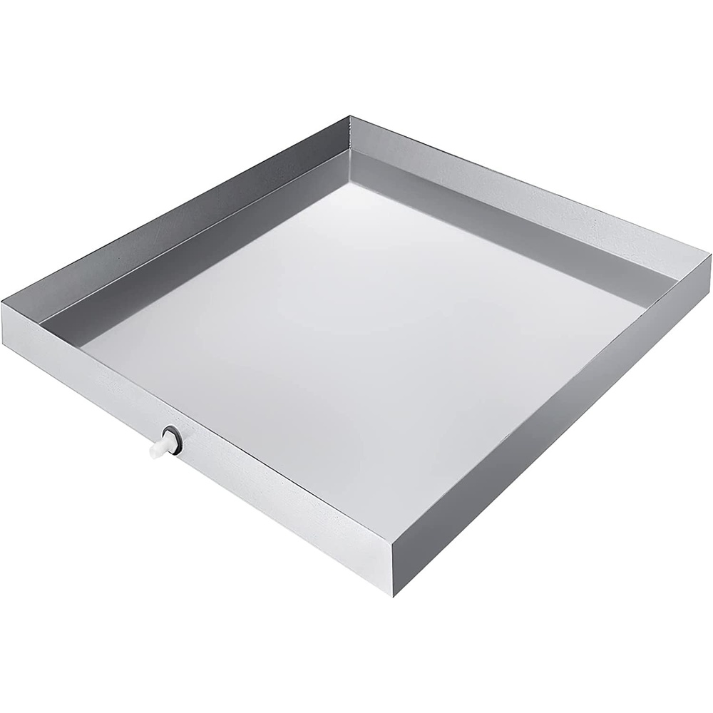 image:imageVEVOR 32 x 30 x 25 Inch Washing Machine Pan 18 GA Thickness 304 Stainless Steel Heavy Duty Compact Washer Drip Tray with Drain Hole amp Hose Adapter304 Stainless Steel32 x 32 x 25 Inch