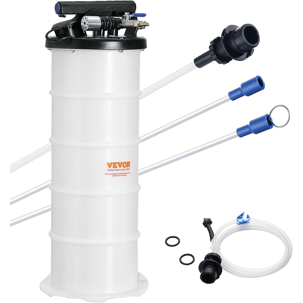 image:imageVEVOR 65L PneumaticManual Oil Extractor Pump Fluid Extractor Pump for Automotive Fluids Vacuum Evacuation Oil Change amp Fluid Change Tool with Dipstick and Suction Hose65L PneumaticManual