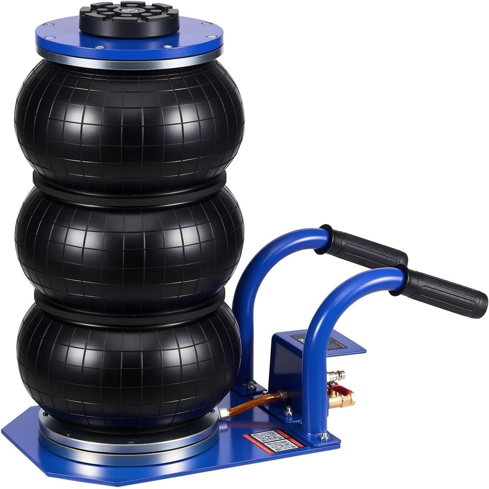 image:imageVEVOR Air Jack 3 Ton6613 lbs Triple Bag Air Jack Airbag with Six Steel Pipes Lift Up to 177 inch450 mm 16 s Fast Lifting Pneumatic with Short Handles for Car SUV Pickup Truck Repair Garage3THigh 177