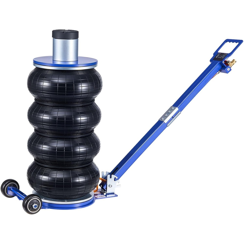 image:imageVEVOR Air Jack 3T  6600 lbs Triple Bag Air Jack Airbag Jack with Six Steel Pipes Lift up to 177 inch450 mm 35 s Fast Lifting Pneumatic Jack with Long Handles for Car Garage Repair6 Ton Max Lift 265 in