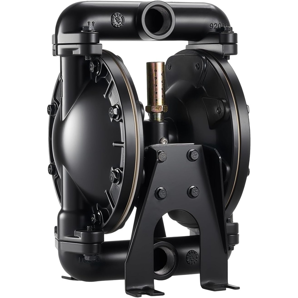 image:imageVEVOR Air Operated Double Diaphragm Pump 44 GPM 112 inch Inlet amp Outlet Pneumatic Waste Oil Transfer Pump Max 100 PSI Polypropylene Body AirOperated for Diesel Grease Kerosene Gasoline1inch 35GPM Aluminum Alloy