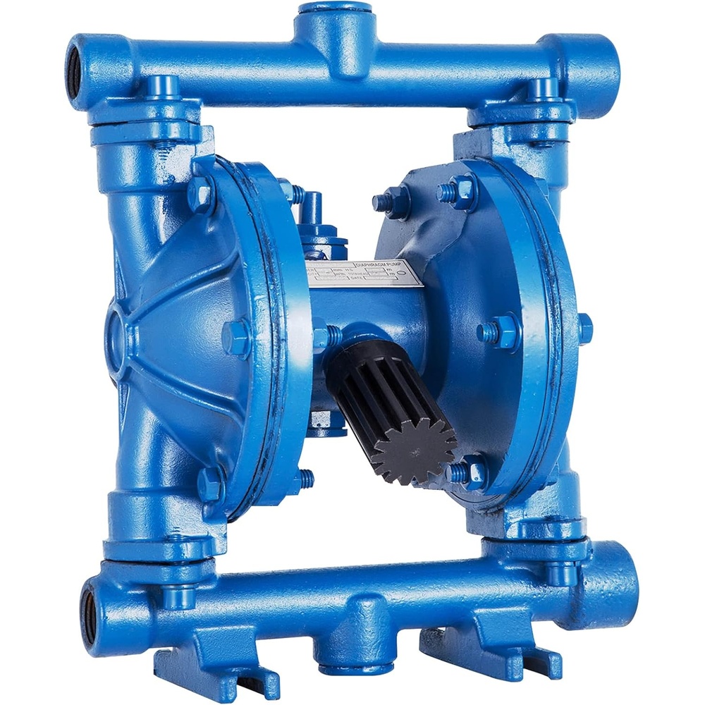 image:imageVEVOR AirOperated Double Diaphragm Pump 2 inch Inlet amp Outlet Aluminum Alloy Body 1584 GPM amp Max 120PSI Nitrile Diaphragm Transfer Pump for Petroleum Diesel Oil and Low Viscosity Fluids30 GPM