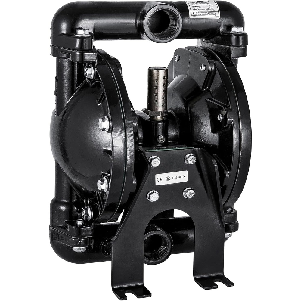 image:imageVEVOR AirOperated Double Diaphragm Pump 2 inch Inlet amp Outlet Aluminum Alloy Body 1584 GPM amp Max 120PSI Nitrile Diaphragm Transfer Pump for Petroleum Diesel Oil and Low Viscosity Fluids22 GPM