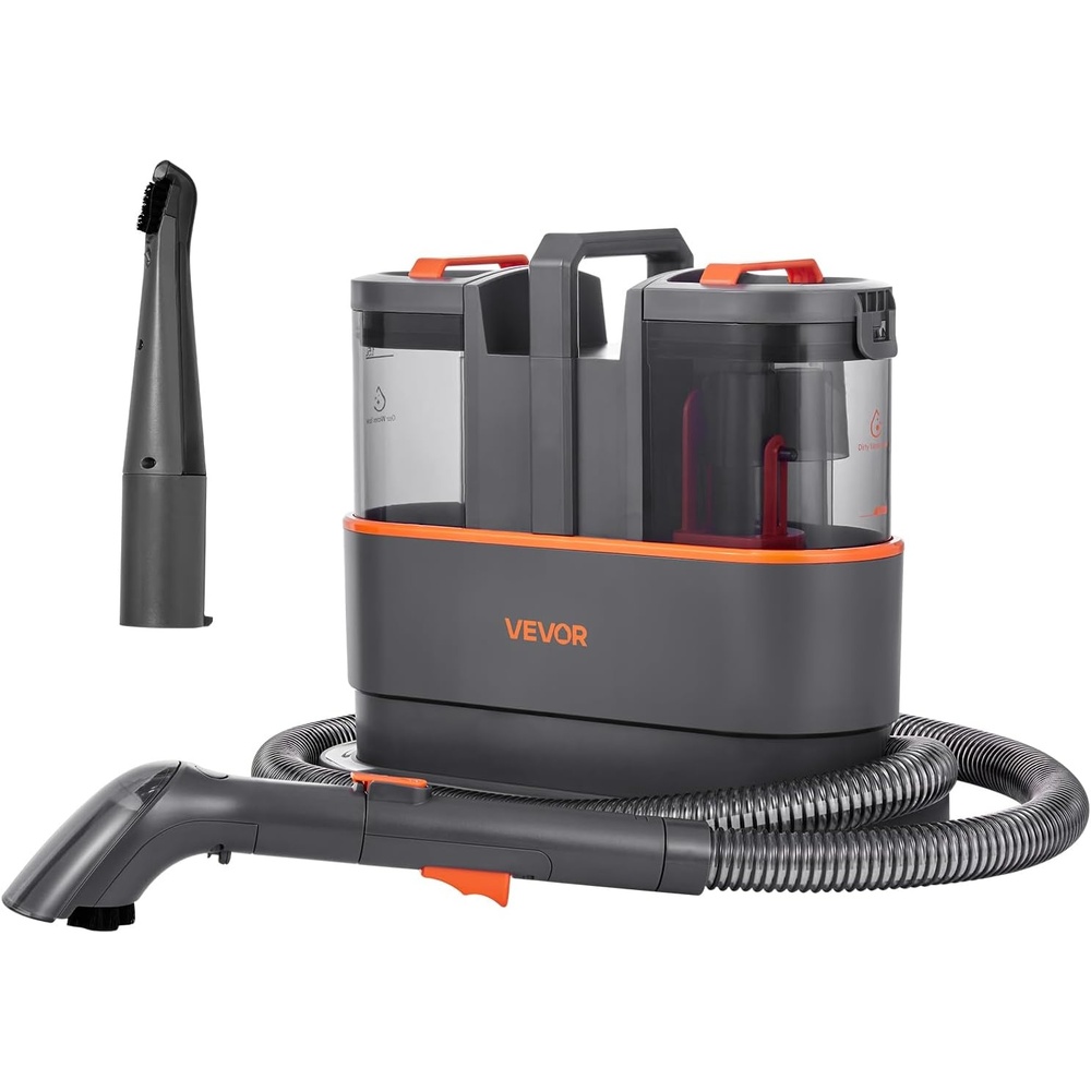 image:imageVEVOR Carpet Cleaner Machine 5072 oz Clean Water Tank amp 2705 oz Dirty Water Tank Portable Upholstery Shampooer 115Kpa Handheld Furniture Extractor Spot and Stain Deep Cleaner for Rug Couch Car