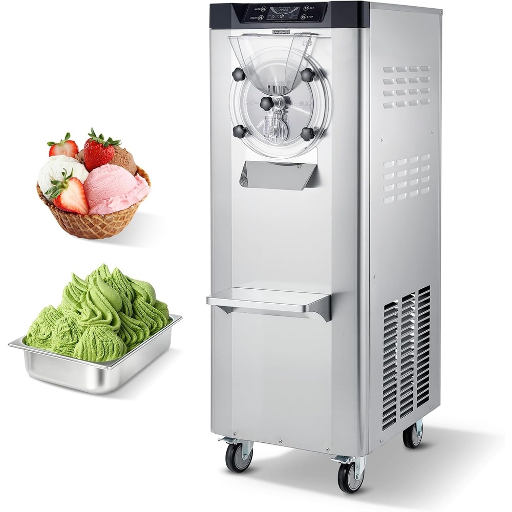 image:imageVEVOR Commercial Ice Cream Machine 1400W 2053 Gph Hard Serve Ice Cream Maker with LED Display Screen Auto ShutOff Timer One Flavors Perfect for Restaurants Snack bar Supermarkets1057 Qt 2400W