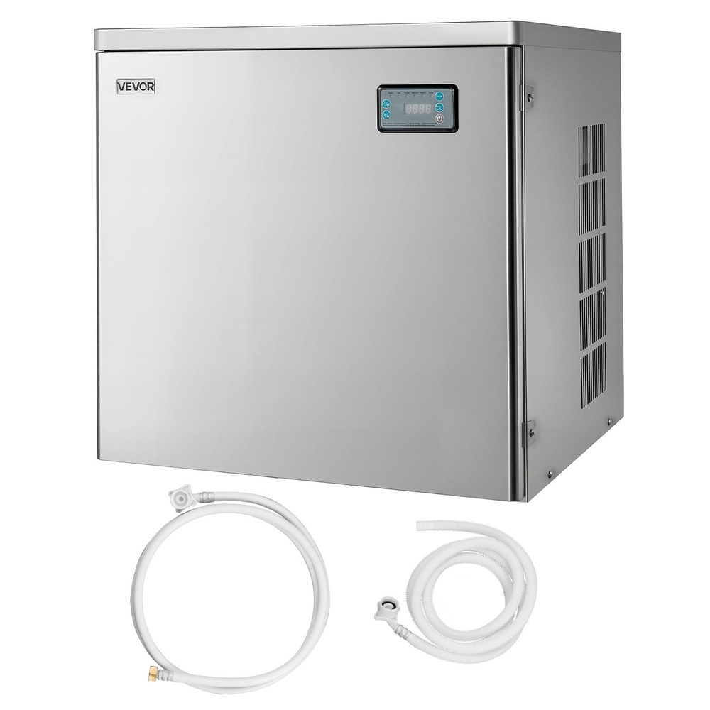 image:imageVEVOR Commercial Ice Maker Machine Head 400 LbsDay Stainless Steel Ice Machine with Scheduled IceMaking SelfCleaning Adjustable Thickness Ideal for Restaurant Bar Cafe Hotel Head Only222 x 22 x 219 in