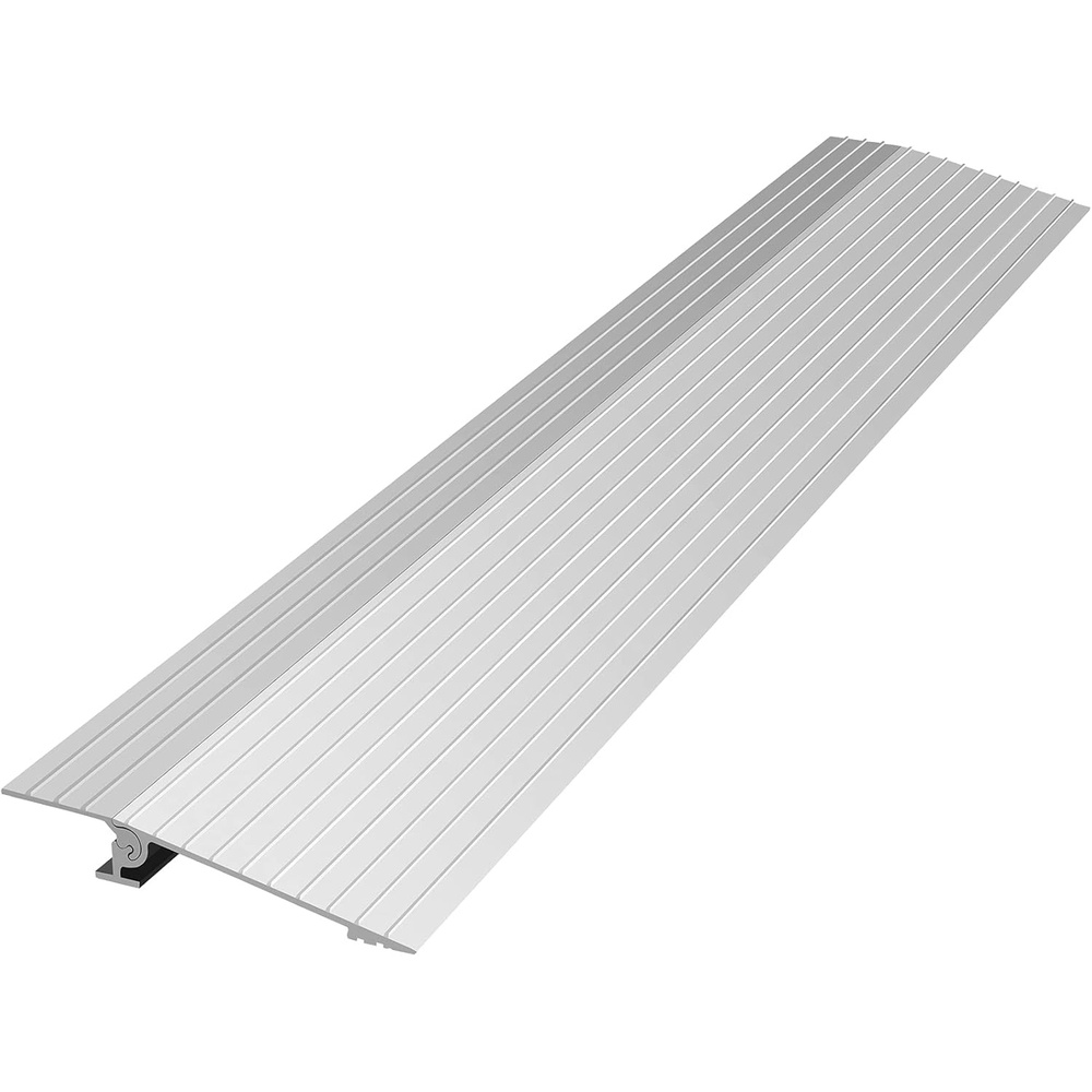 image:imageVEVOR Door Threshold Ramp 4 Rise Aluminum Alloy Threshold Ramp Rated 800 lbs Load Capacity Handicap Ramps for Home Steps for Wheelchair Scooters Power Chairs Walkers Bicycle TricycleGray