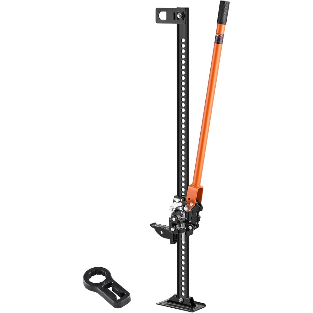 image:imageVEVOR Farm Jack 60inch 7000 lbs Capacity Ratcheting Off Road Jeep Jack for Tractor Truck SUV Bumper Lift Orange452 x 708 x 4822