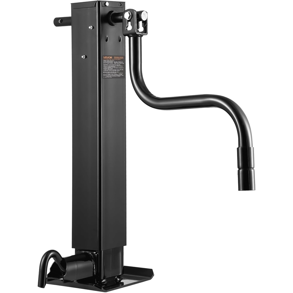 image:imageVEVOR HeavyDuty Trailer Jack 12000 lbs Load Capacity Sidewind Square Direct Weldon Trailer Jack with Handle Crank Adjustable Drop Leg 26Inch Travel for Lifting RV Utility Yacht Trailers1004 x 846 x 2717 in