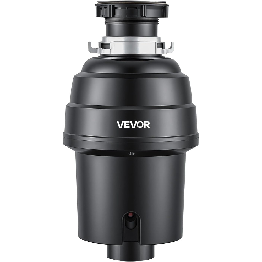 image:imageVEVOR JW301 Garbage 12HP 3450RPM DC Motor Continuous Feed Sink Disposer EZ Connect Food Waste Grinding System with Power Cord and Splash Guard for Kitchen Black1HP 3500RPM