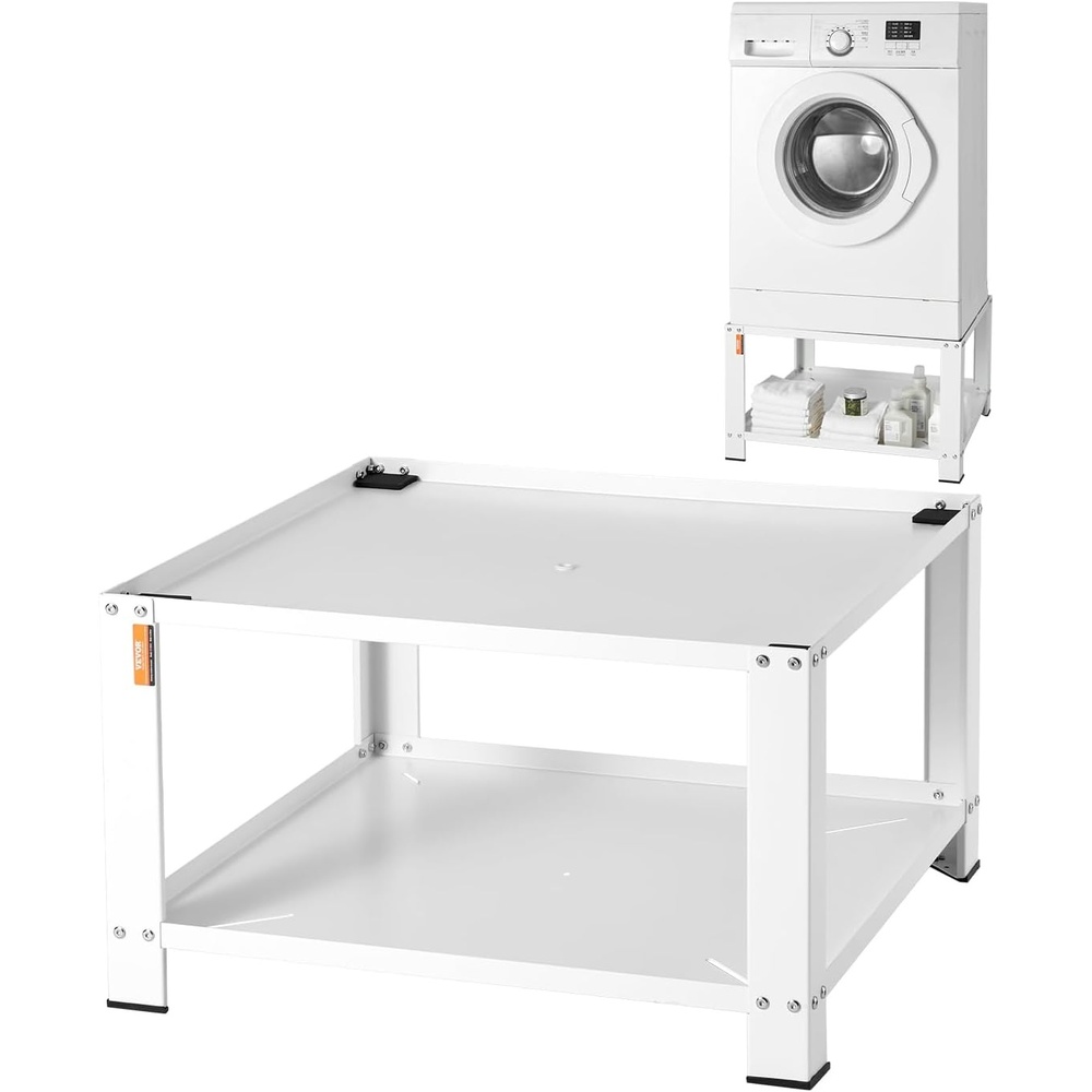 image:imageVEVOR Laundry Pedestal with Storage Shelf 28 Lx28 Wx16 H Washer and Dryer Stand Base Universal Platform Fit 660lbs Capacity Heavy Duty Steel MultiFunctional Base for Washing MachineLaundry Pedestal w Storage Shelf