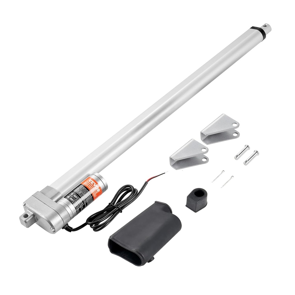 image:imageVEVOR Linear Actuator 12V 20 Inch Waterproof IP65 Linear Actuator 660lbs3000N 019s Linear Motion Actuator with Mounting Bracket for Outdoor Use20 Inch