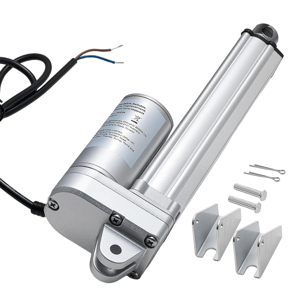 image:imageVEVOR Linear Actuator 12V 20 Inch Waterproof IP65 Linear Actuator 660lbs3000N 019s Linear Motion Actuator with Mounting Bracket for Outdoor Use6 Inch
