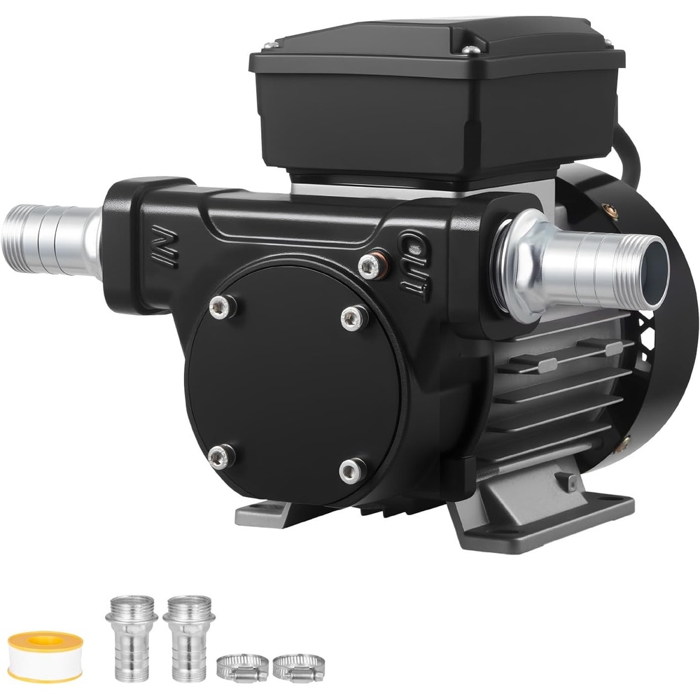 image:imageVEVOR Oil Transfer Pump 110V 16 GPM 60 Lmin AC Electric Fuel Transfer Pump for Diesel Kerosene Biodiesel 8 ft24 m Max Suction Lift 45 ft137 m Max Lift for Vehicles Construction Sites Farms