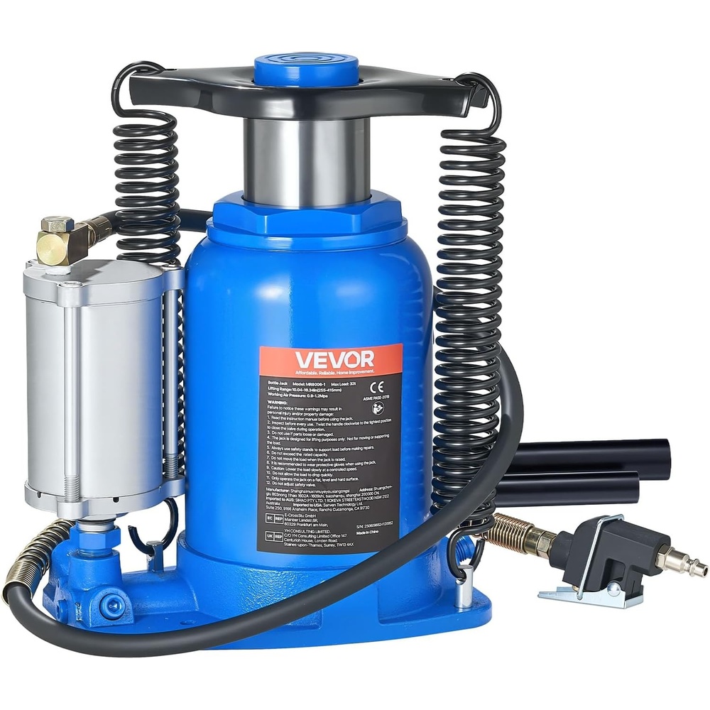 image:imageVEVOR Pneumatic Bottle Jack 50T Hydraulic Car Jack Lift Range 2743cm Air Transmission Jack 110231lbs for Heavy Duty Vehicles32T Air Hydraulic
