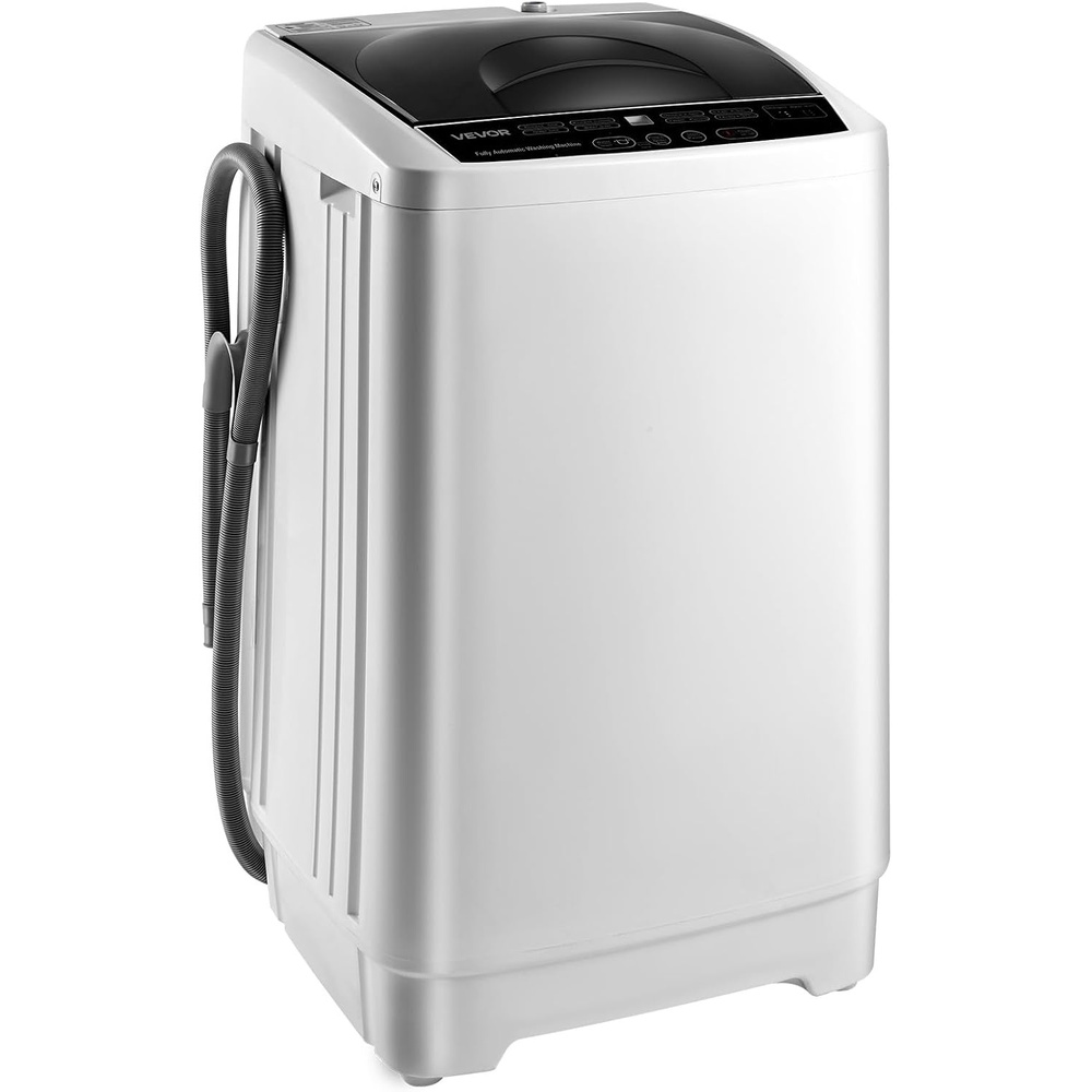 image:imageVEVOR Portable Washing Machine Portable Washer 13 cuft with LED Display Stainless Steel Drum 8 Wash Programs amp 6 Adjustable Water Levels Portable Washer Machine for Apartments RVs and Dorms