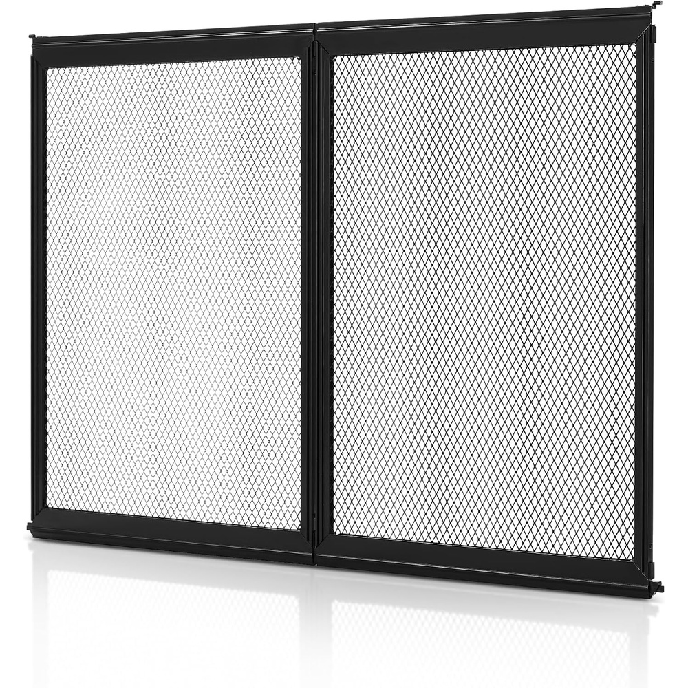 image:imageVEVOR RV Screen Door Protector 225 x 20 inch Door Grille Easy to Install and Disassemble Reinforced Breathable Protective Mesh Aluminum Alloy Camper RV Entry Protector for Pet Protection Black20 x 265 in