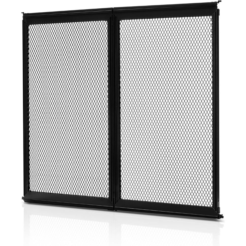 image:imageVEVOR RV Screen Door Protector 225 x 20 inch Door Grille Easy to Install and Disassemble Reinforced Breathable Protective Mesh Aluminum Alloy Camper RV Entry Protector for Pet Protection Black20 x 225 in
