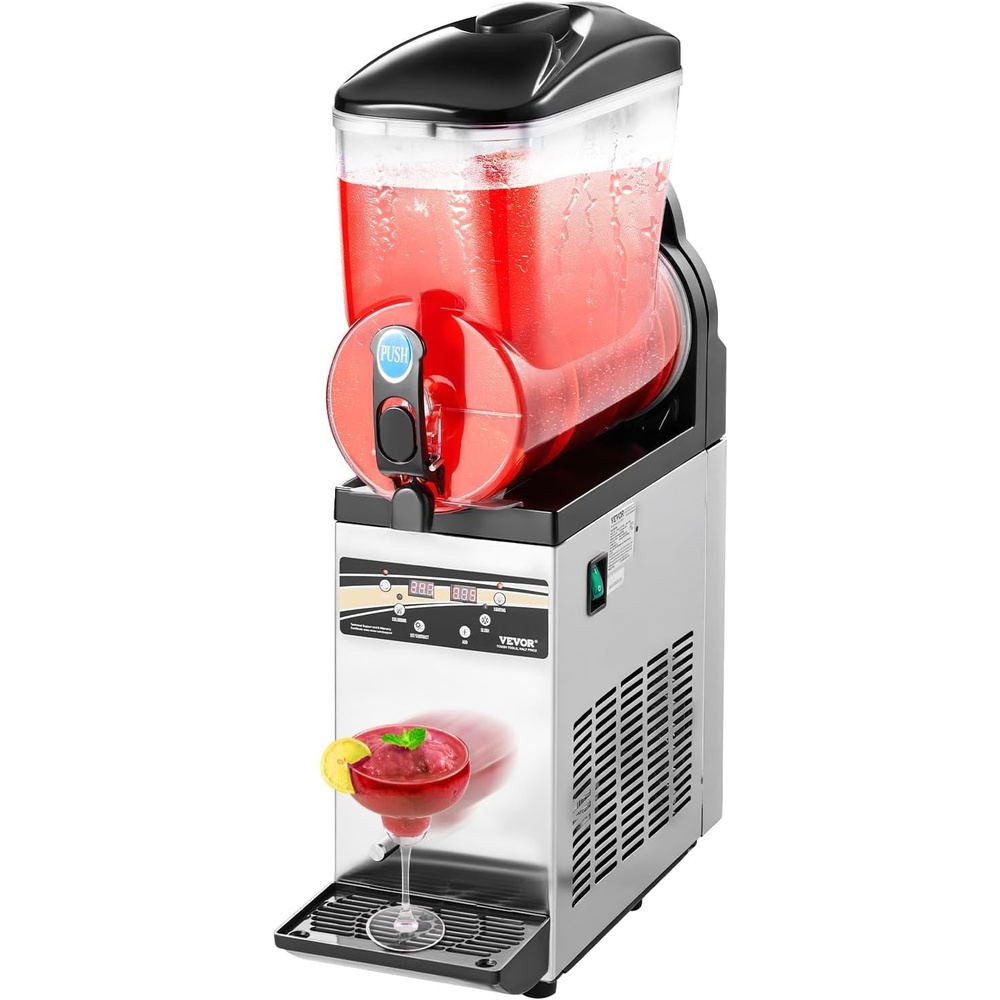 image:imageVEVOR Slushie Machine 4L135oz x 2 Tank Slushy Machine for Home No Ice Needed Frozen Drink Maker Margarita Maker with SelfCleaning for Frozen Margaritas Frapps Milkshake amp More15L