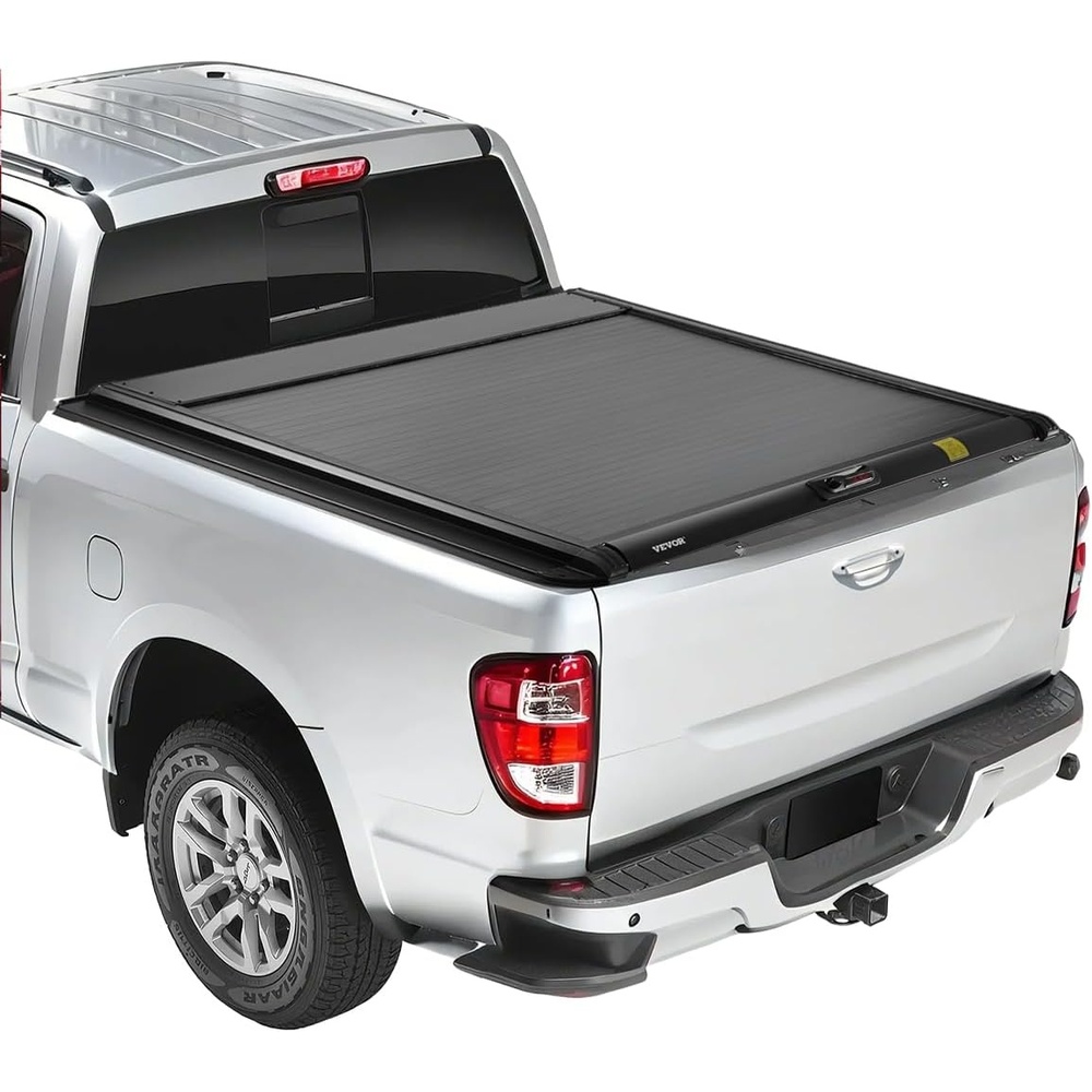 image:imageVEVOR Soft RollUp Truck Bed Tonneau Cover Compatible with 20172026 Ford F250350450 Super Duty Fits 68 ft 6 ft 10 in82 in Bed TripleLayer PVC Tonneau Cover with Three Aluminum Alloy Bars55 ft