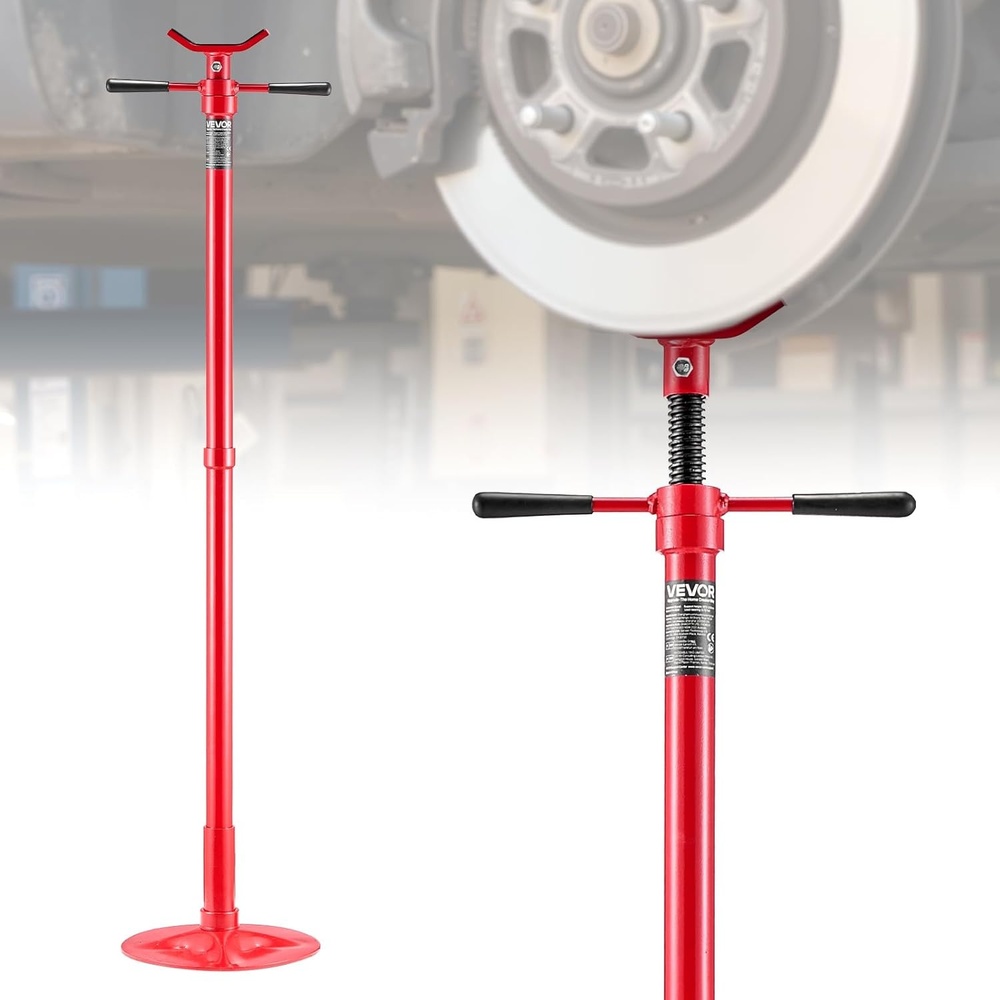 image:imageVEVOR Underhoist Support Stand 34 Ton 1653 lbs Capacity Under Hoist Jack Stand Lifting from 5402 to 8386 Bearing Mounted Spin Handle SelfLocking Threaded Screw Support Vehicle Components